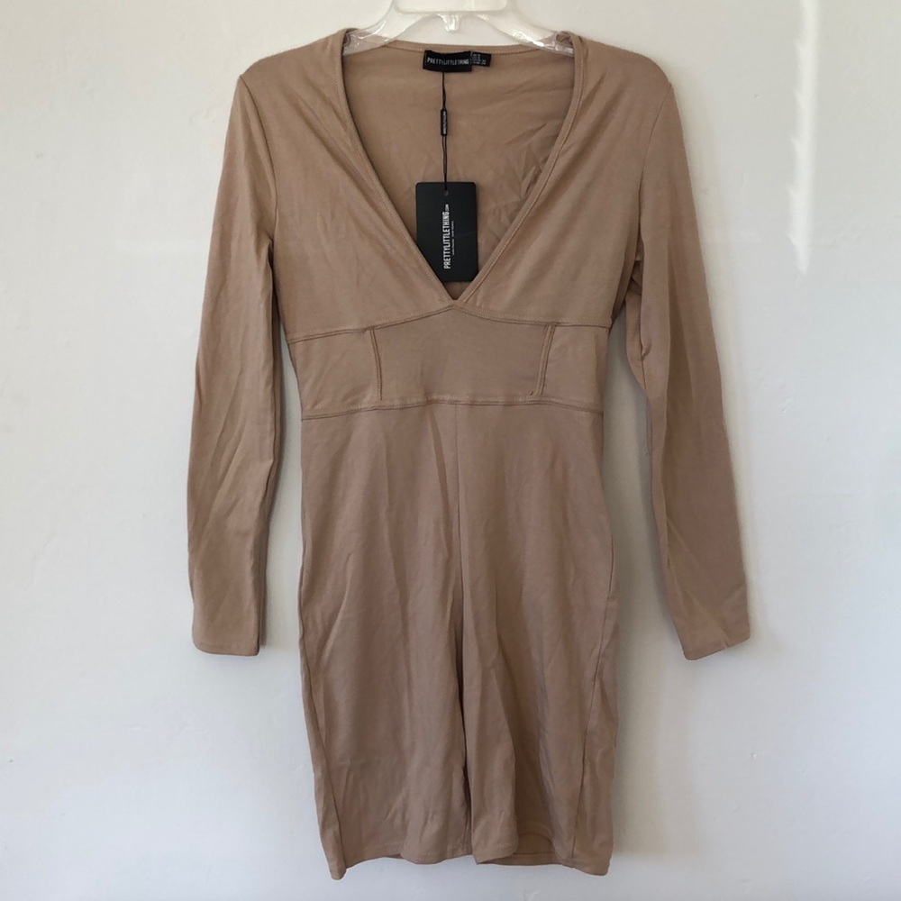 PLT Nude Biker Short Bodysuit